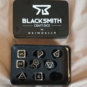 Blacksmith Craft Dice Set - Black
